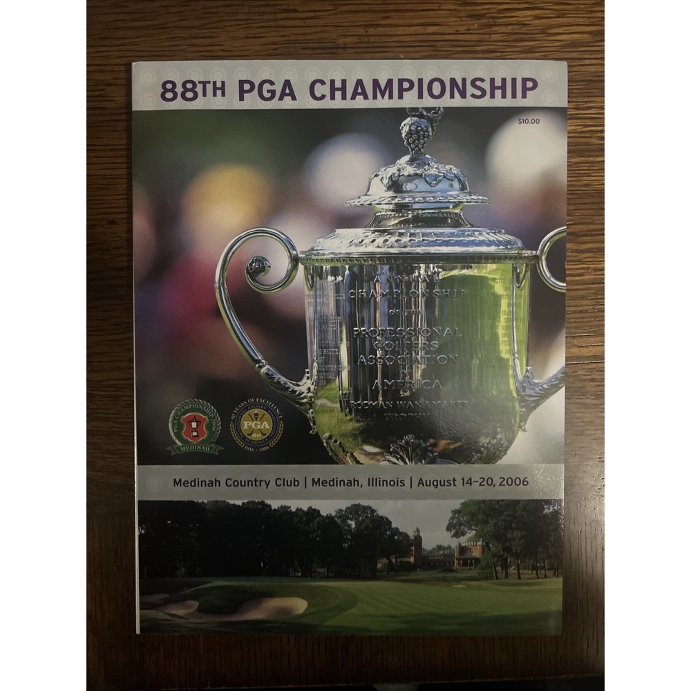 2006‎ PGA Championship Medinah Tiger Woods Major Win #12 Program